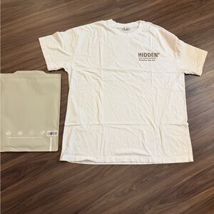 Hidden NY Drift Mark Logo Tee White XL Past Present Future Manhattan